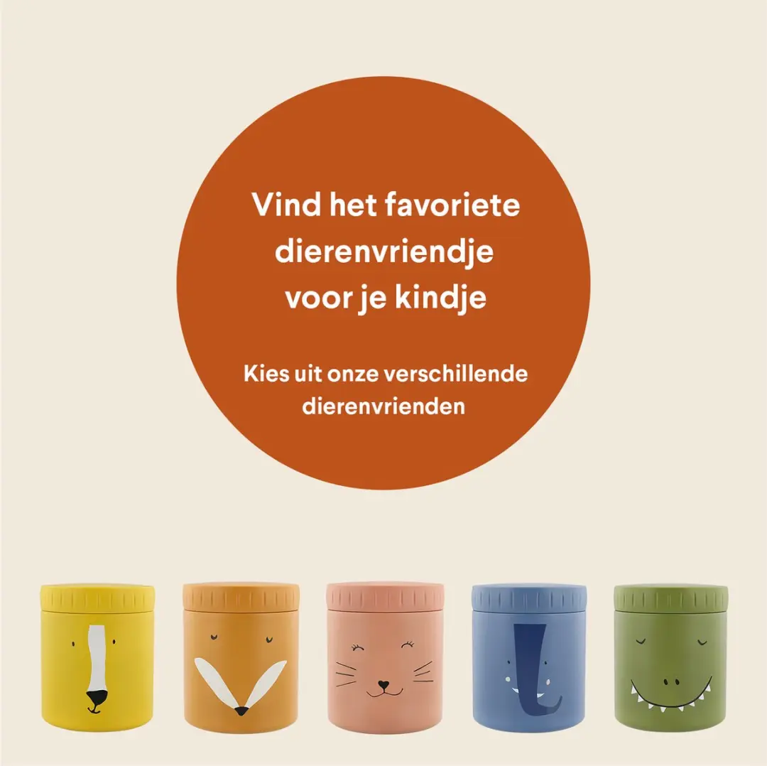 Trixie Mr. Fox Thermo Lunchpot 350ml - 3-delig - Oranje