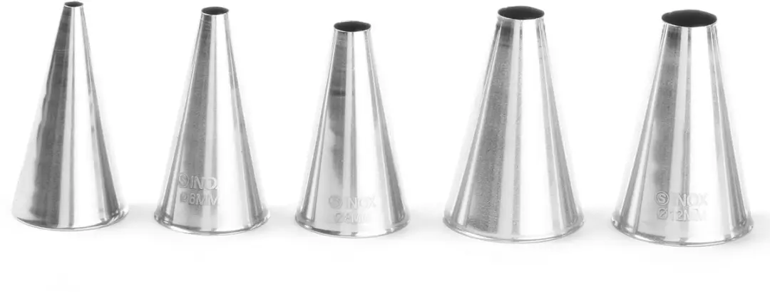 Hendi Set Spuitmondjes RVS - 5 Maten 2-10mm