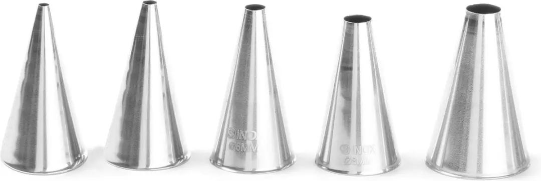 Hendi Set Spuitmondjes RVS - 5 Maten 2-10mm