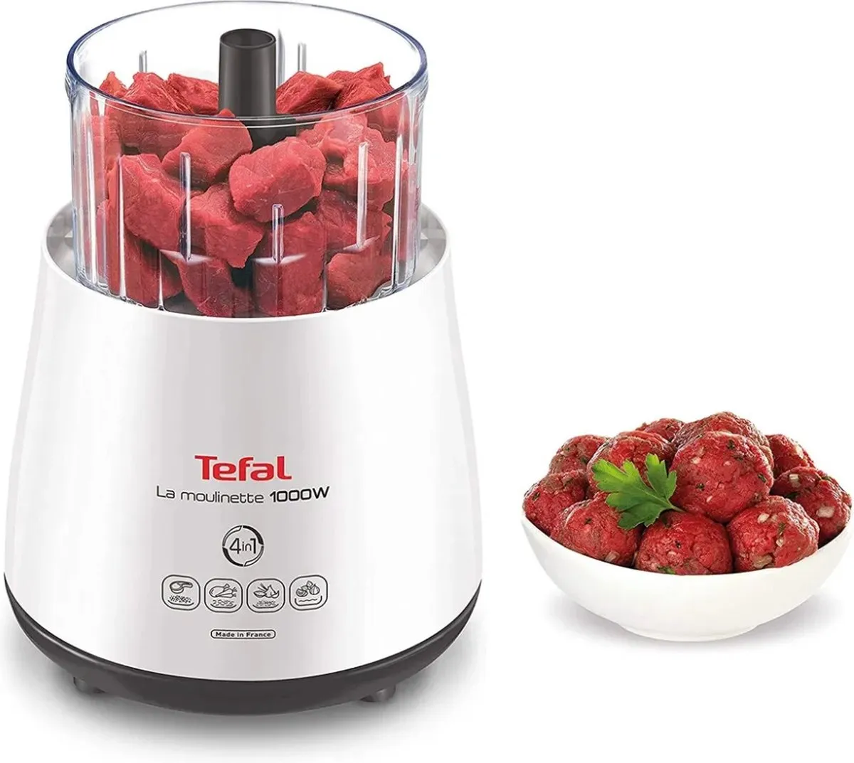Tefal La Moulinette DPA 130 Hakmolen 1000W - 300ml - Wit