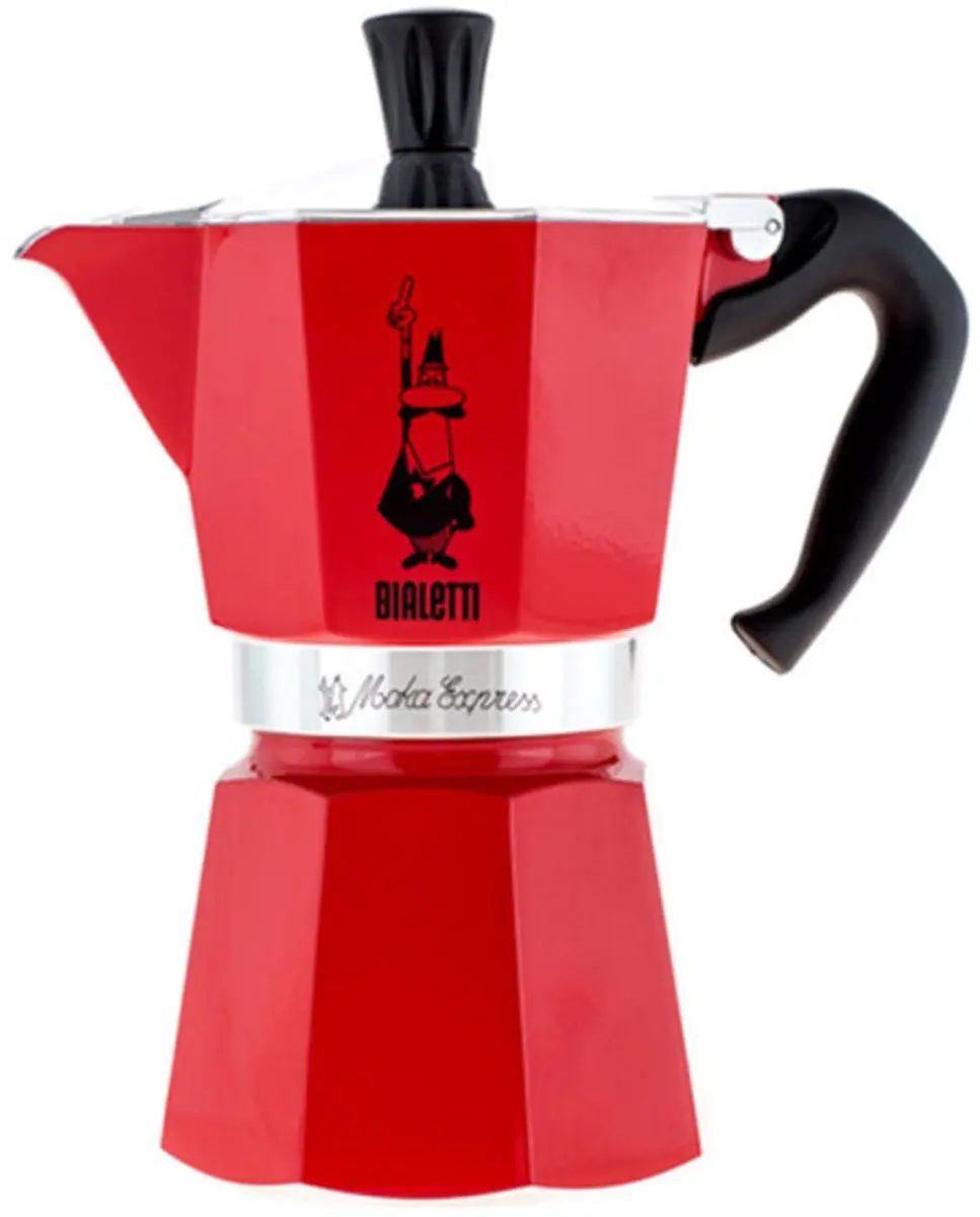 Bialetti Moka Express 6 Koppen - Rood - 270ml
