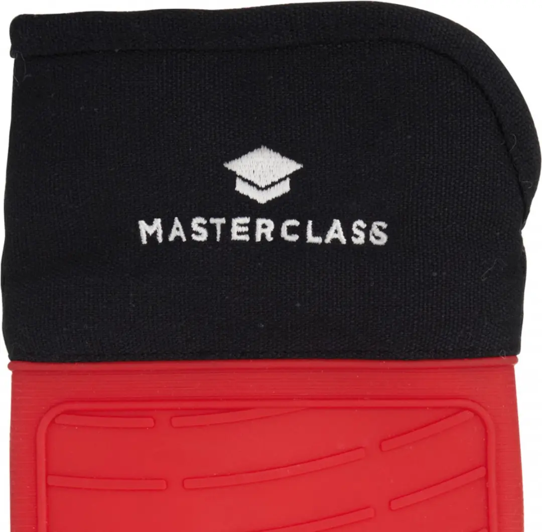 Masterclass Ovenwant Siliconen/Katoen Rood/Zwart