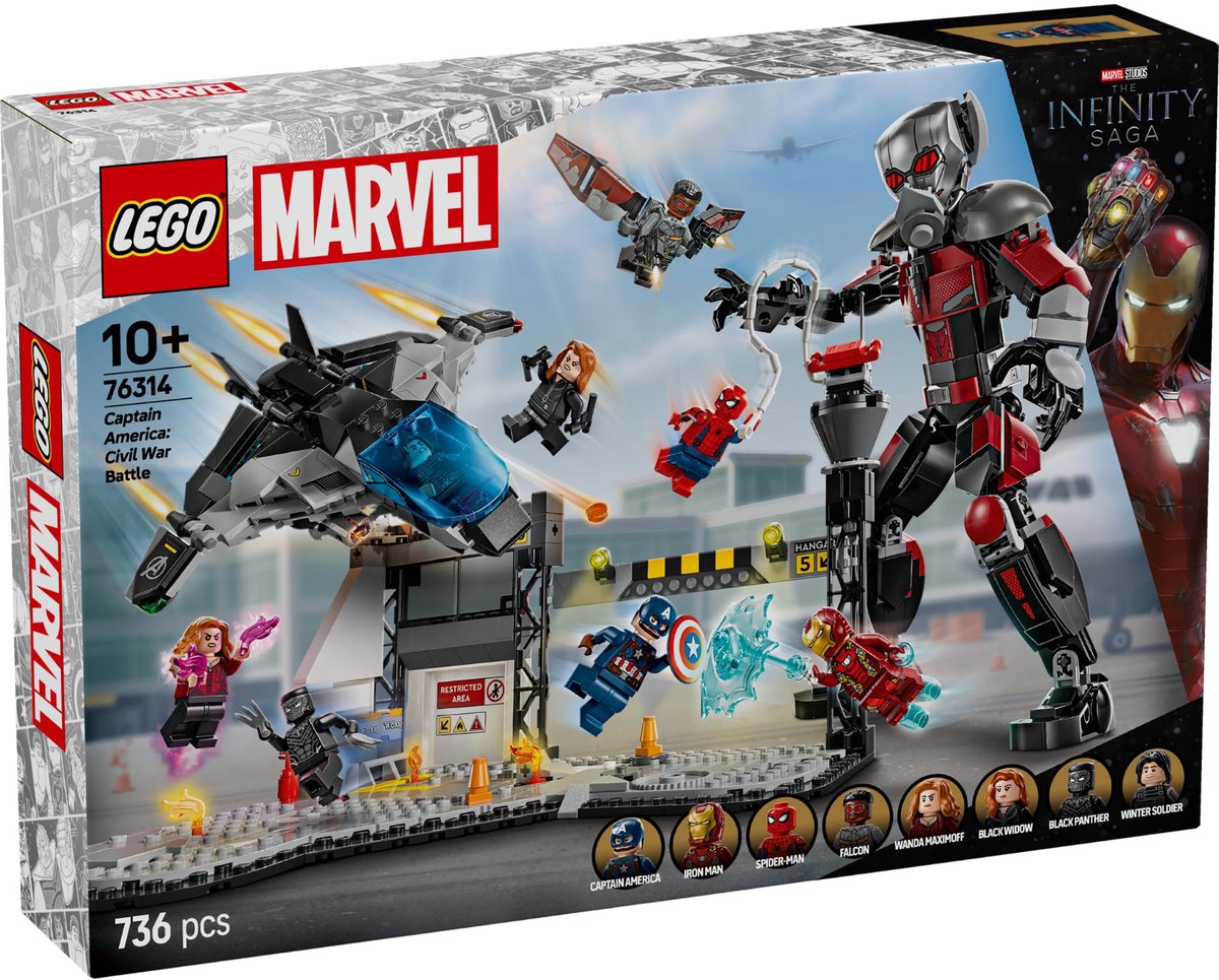 LEGO Marvel Captain America: Civil War actiescène - 76314