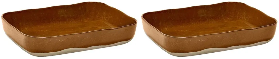 Serax Merci La Nouvelle Ovenschaal - 2.1L - Okerbruin - 2 Stuks