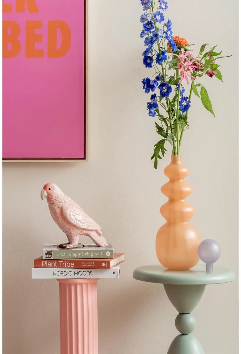 Present Time Voorraadpot Bird PT4070LP - Roze - 22.5x11.8x20.7cm