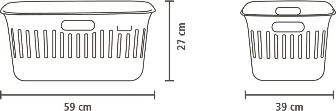 Brabantia Collect-It Wasmand 40L - Zwart