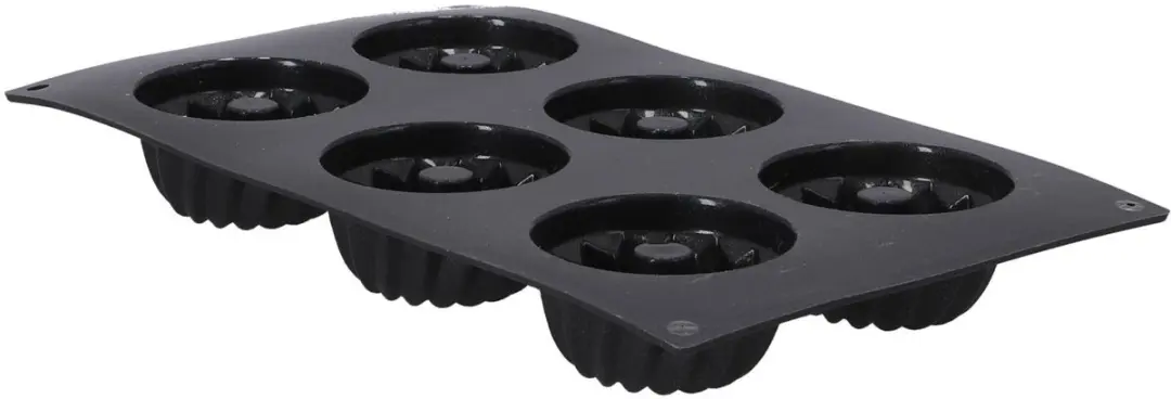 Patisse Mini Tulbandvorm Starflex - 6 Stuks Zwart