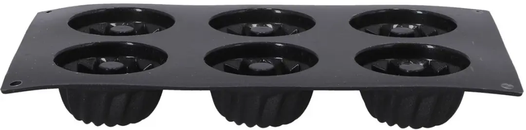 Patisse Mini Tulbandvorm Starflex - 6 Stuks Zwart