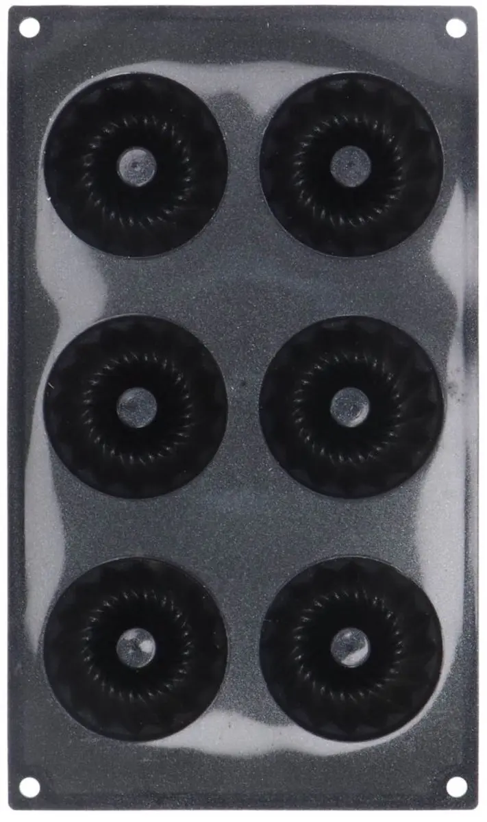 Patisse Mini Tulbandvorm Starflex - 6 Stuks Zwart