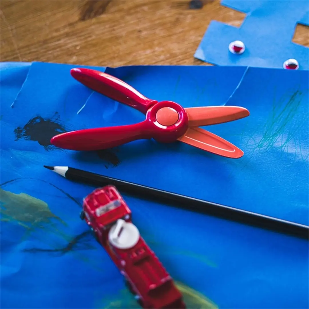 Fiskars 1064065 Kinderschaar Rechte Knip Rood