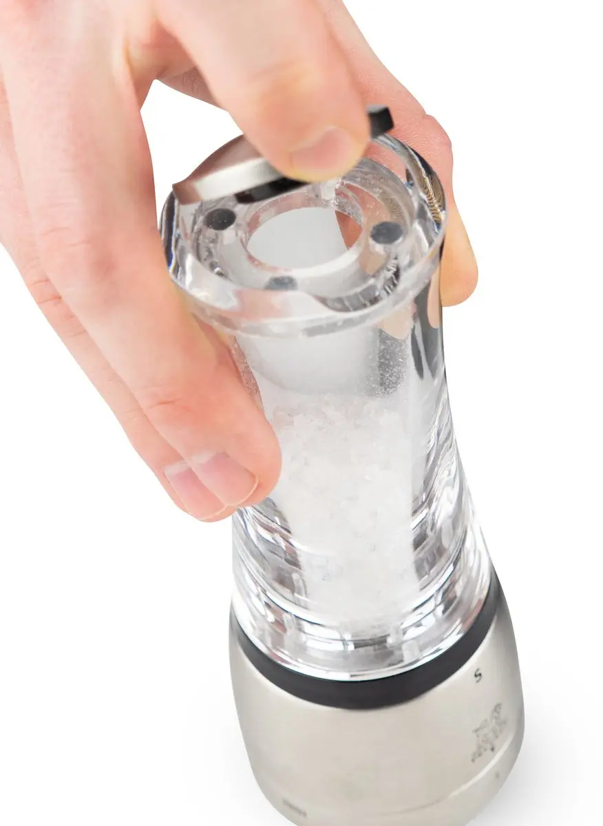 Peugeot Daman Zoutmolen 16cm Zirlion - Transparant/Zilver - afbeelding 6 van 6