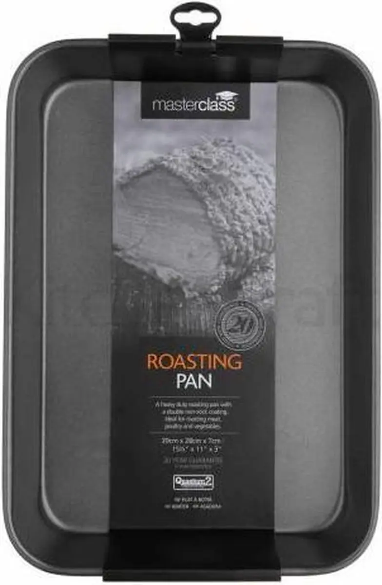 Masterclass Diepe Braadpan Carbon Steel 39x28cm - Grijs