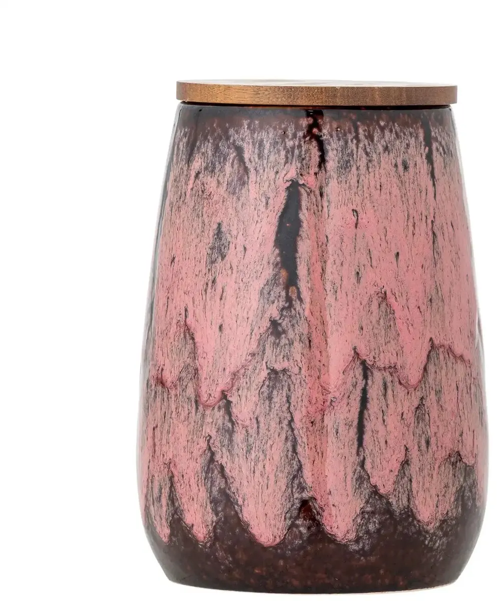 Bloomingville Bewaarpot Rayen 18cm - Aardewerk - Roze