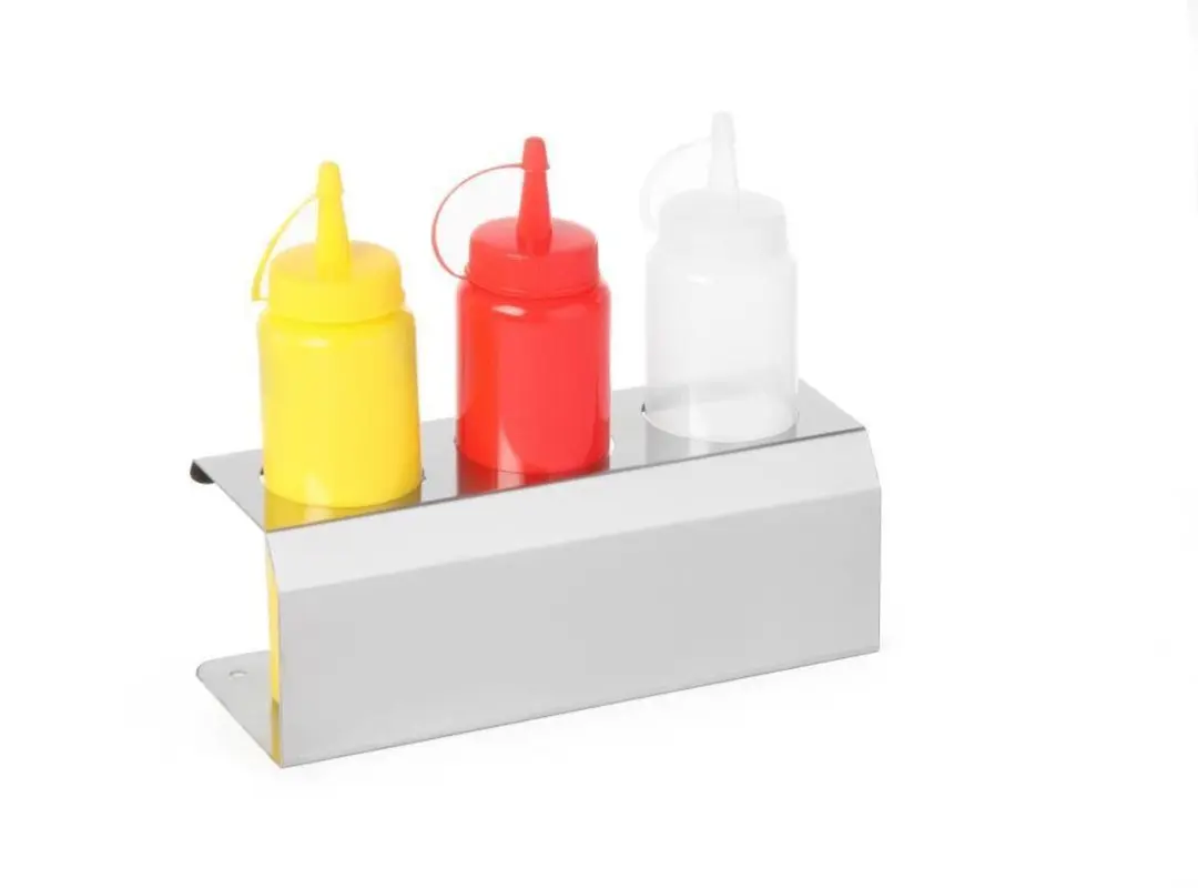 HENDI Sausstandaard 3-gats - Roestvrij staal - 229x90x78mm