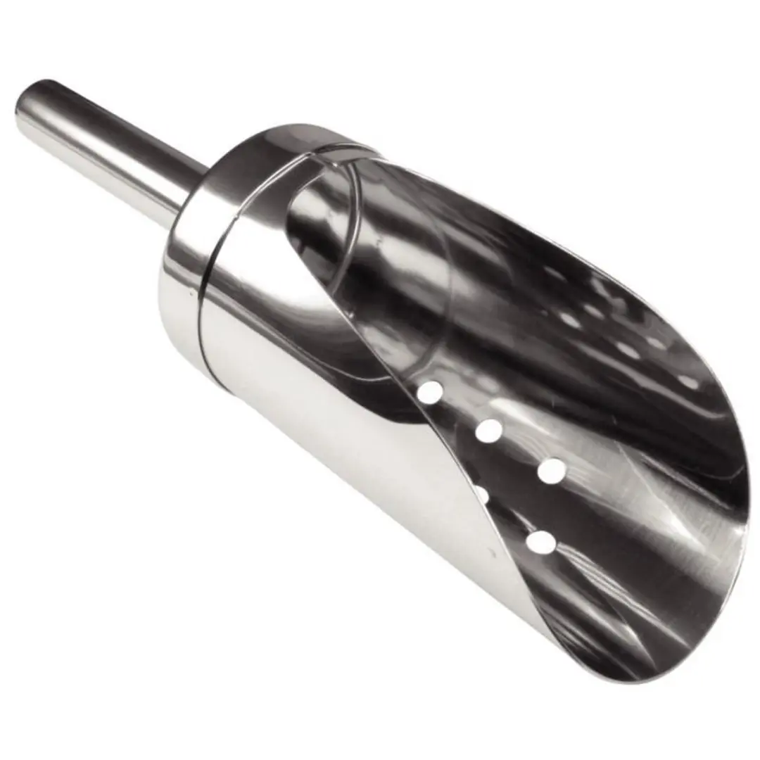 Olympia Geperforeerde IJsblokjesschep - 6 cm - Zwart