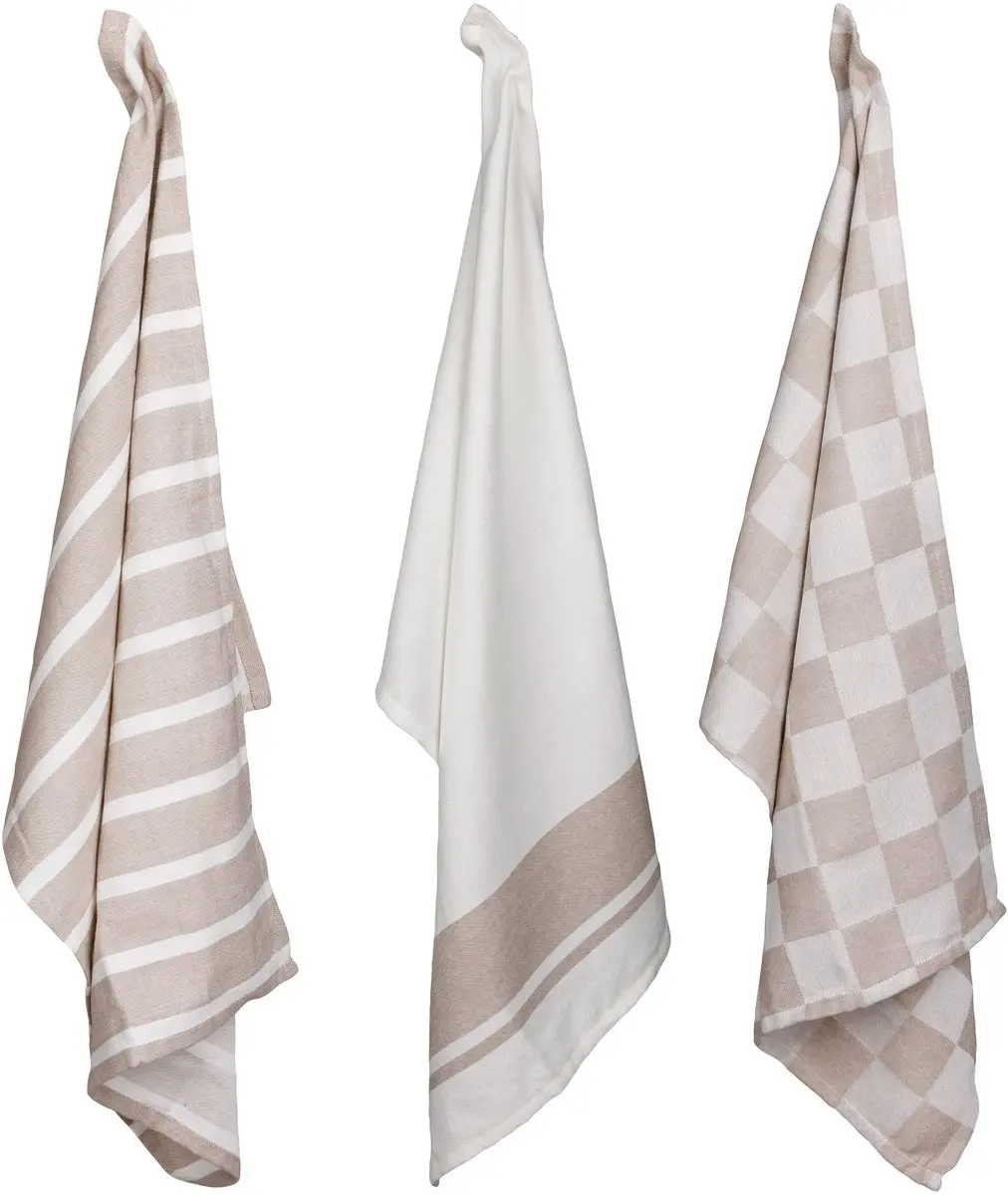 Cosy&Trendy Theedoek Stoff Sand - 3 Stuks 50x70cm - afbeelding 6 van 6