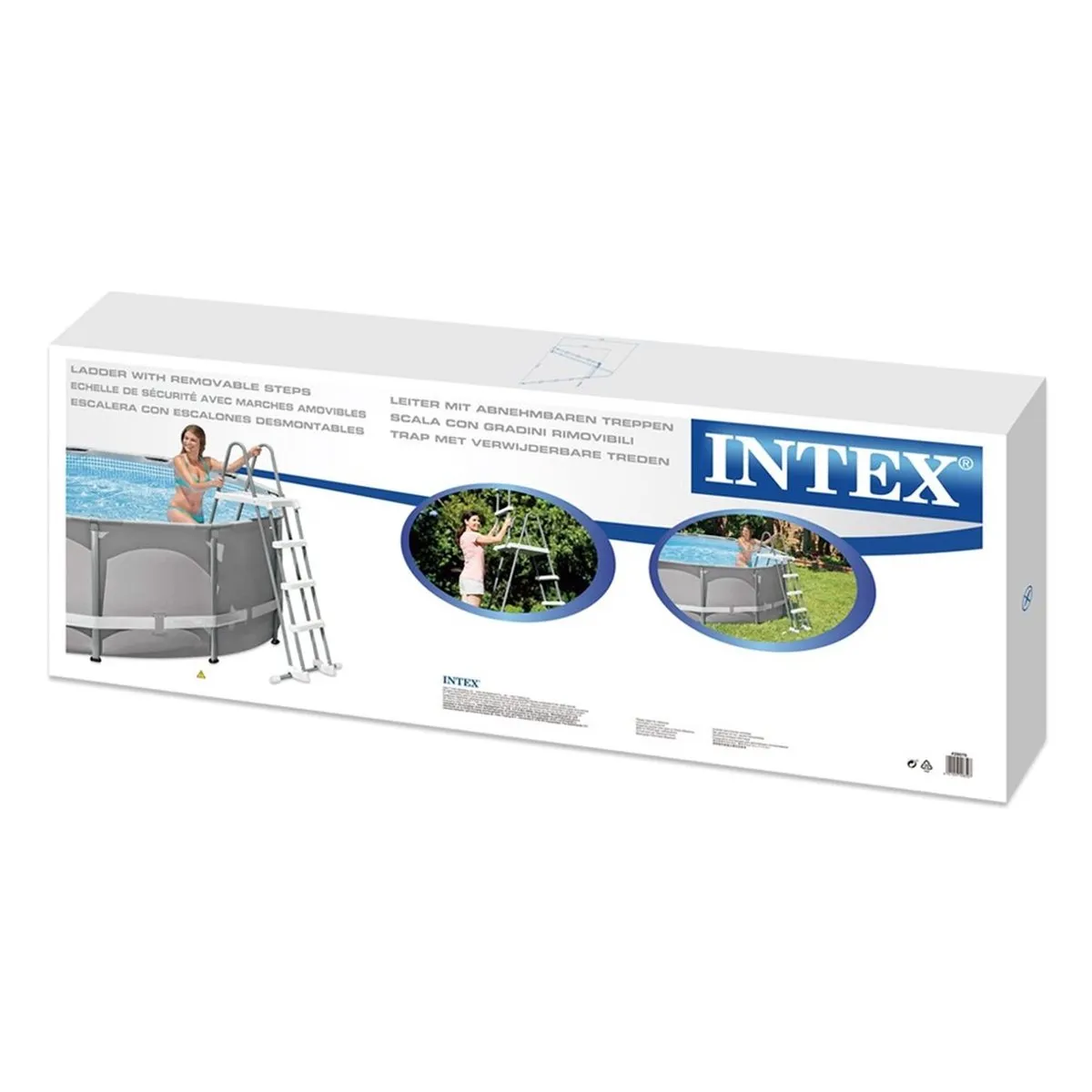 Intex Deluxe Zwembadladder 28076 - 122cm