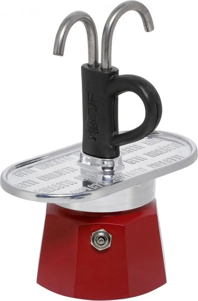 Bialetti Mini Express Kandinsky Set - 2 Kopjes Rood/Wit