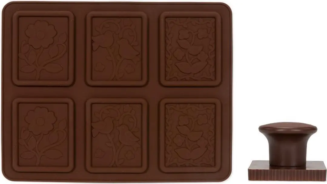 Patisse Koekjeskit Chocolade Siliconen 2-delig - afbeelding 2 van 2