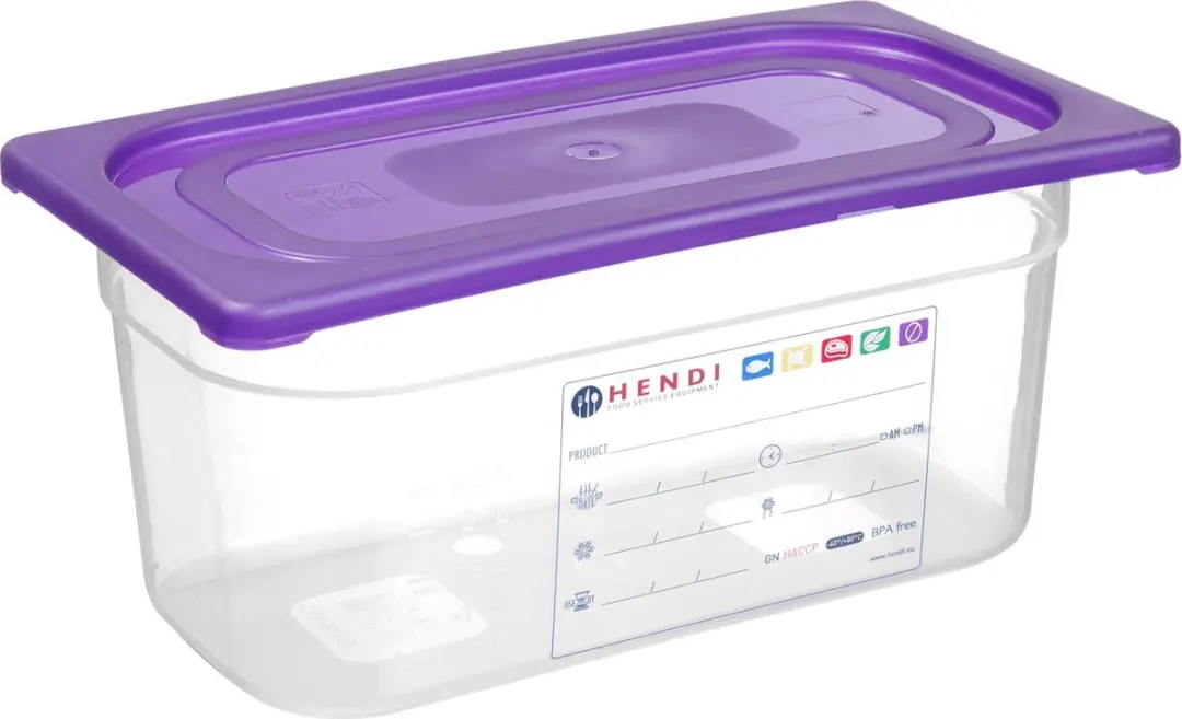 HENDI Deksel voor GN 530x325mm - Paars
