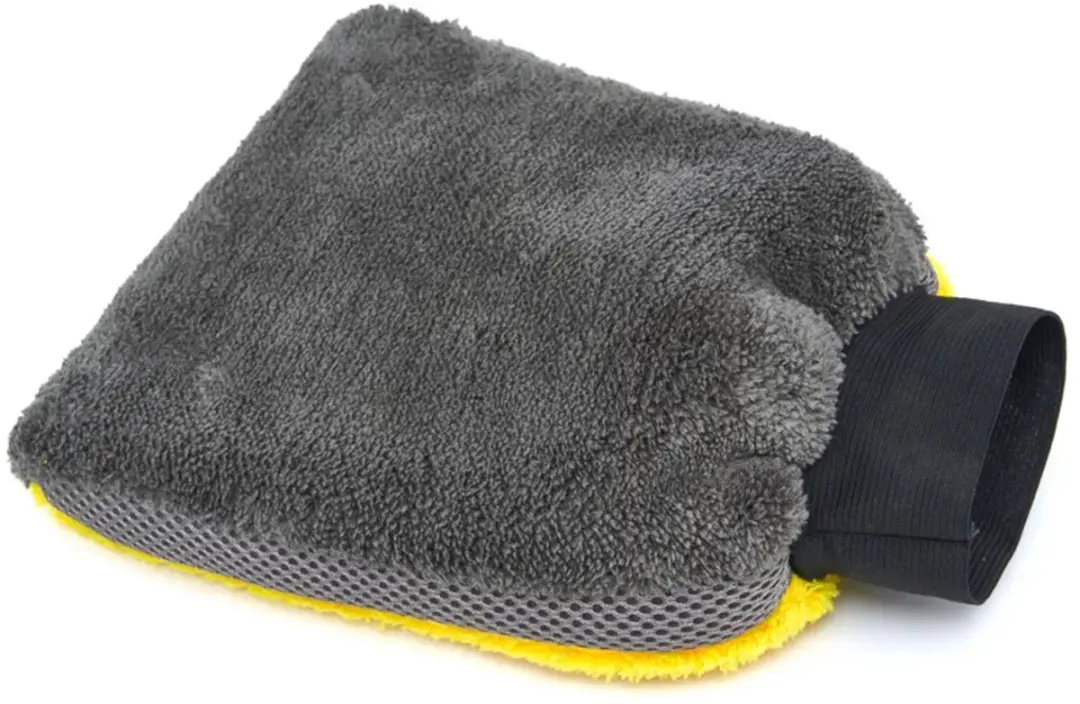 HBM Machines Universele Microvezel Washandschoen - Grijs