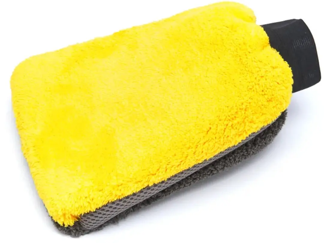 HBM Machines Universele Microvezel Washandschoen - Grijs