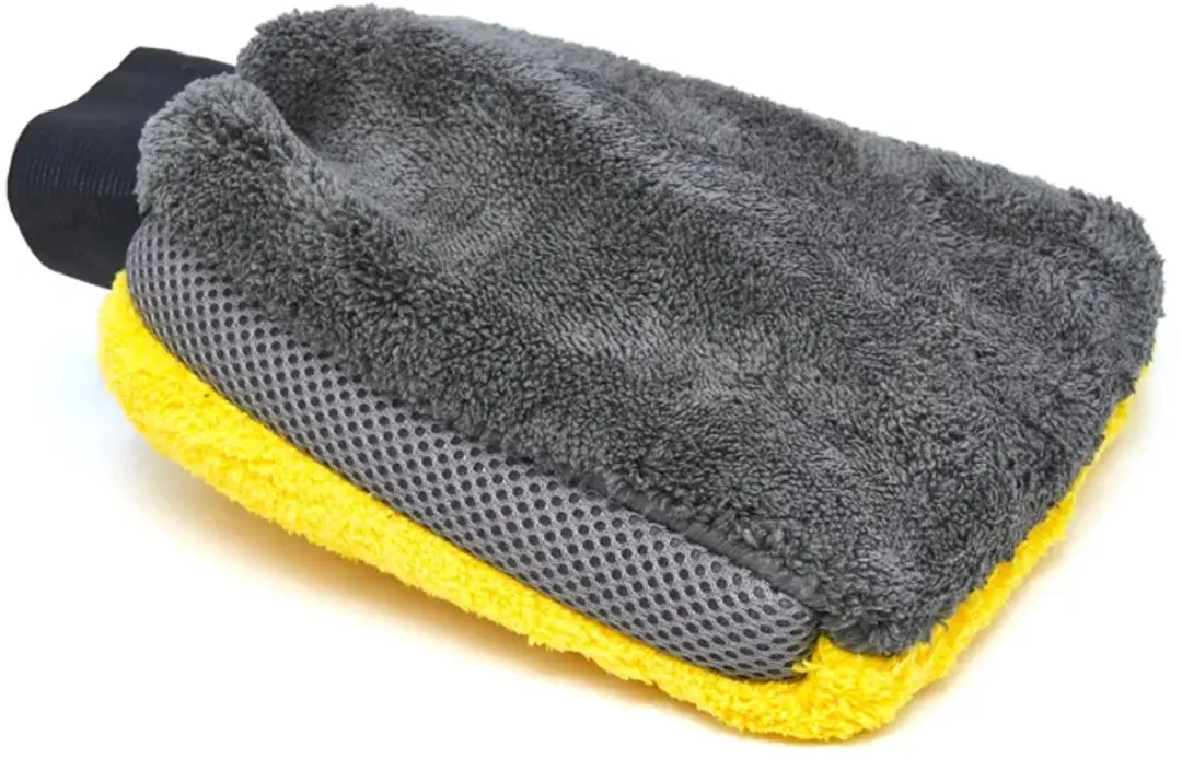 HBM Machines Universele Microvezel Washandschoen - Grijs