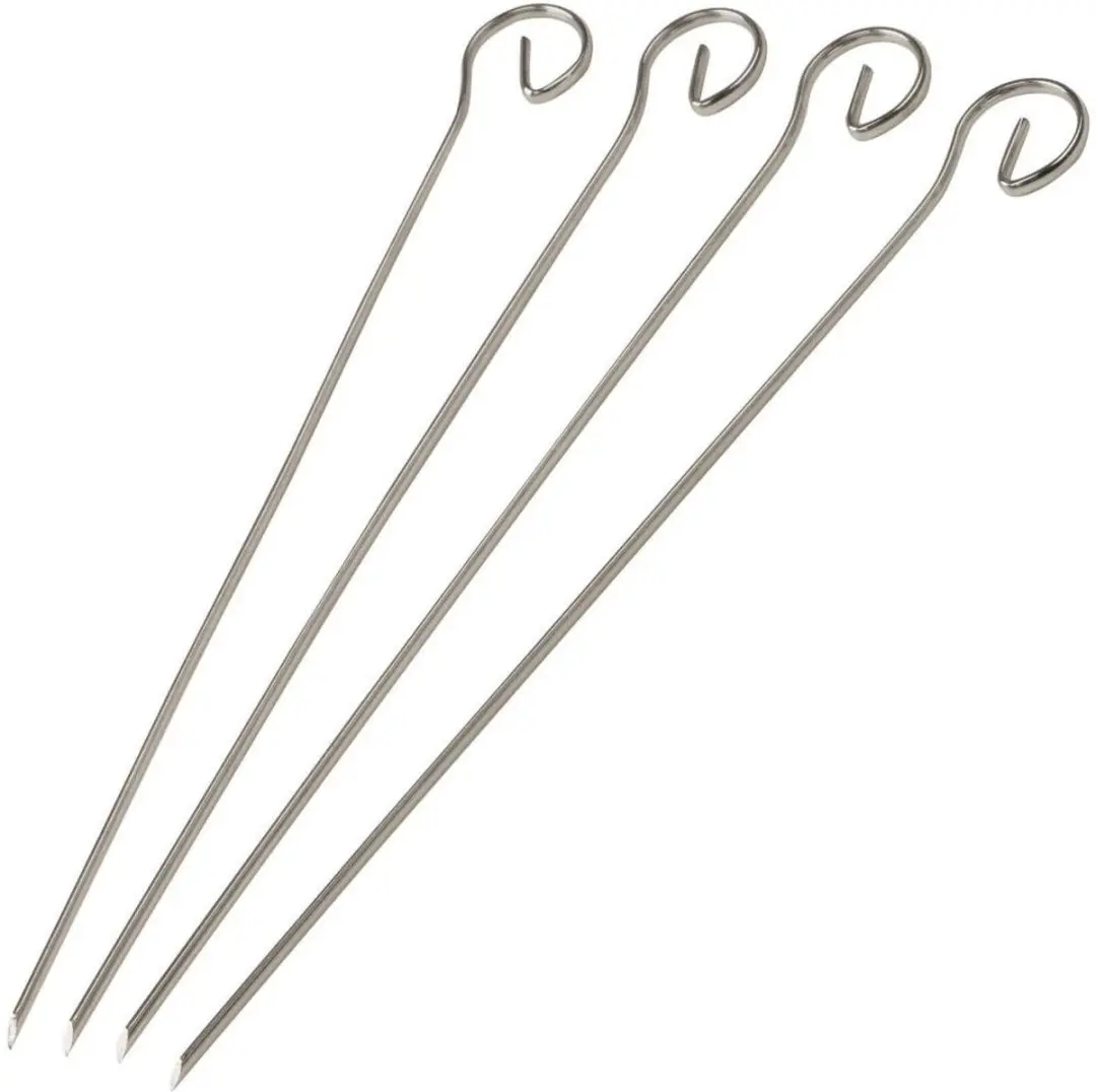 Fackelmann BBQ Editie Roestvrijstalen Spiesjes 16 Stuks - 21 cm