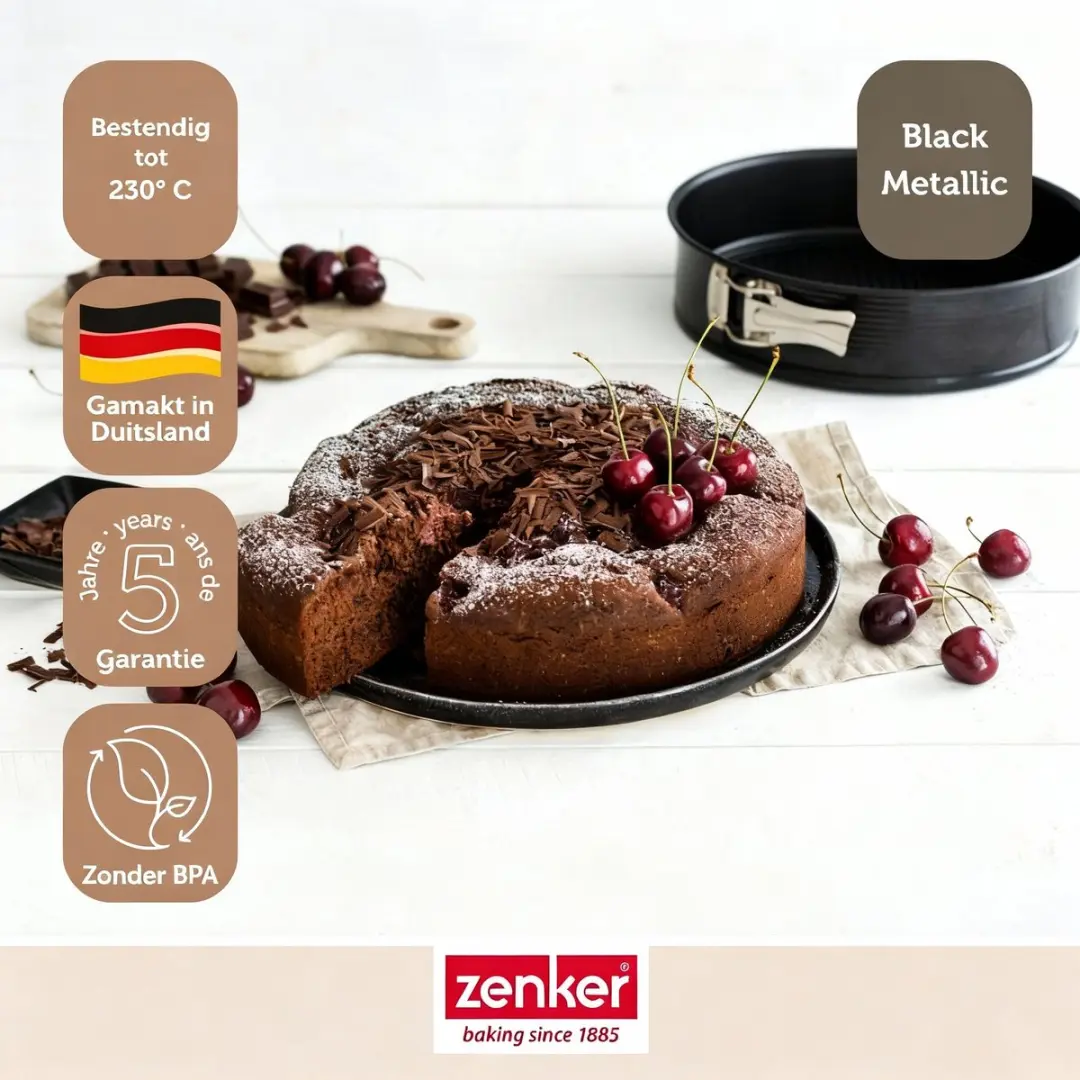 Zenker Springvormset 18cm - 2 Stuks Zwart