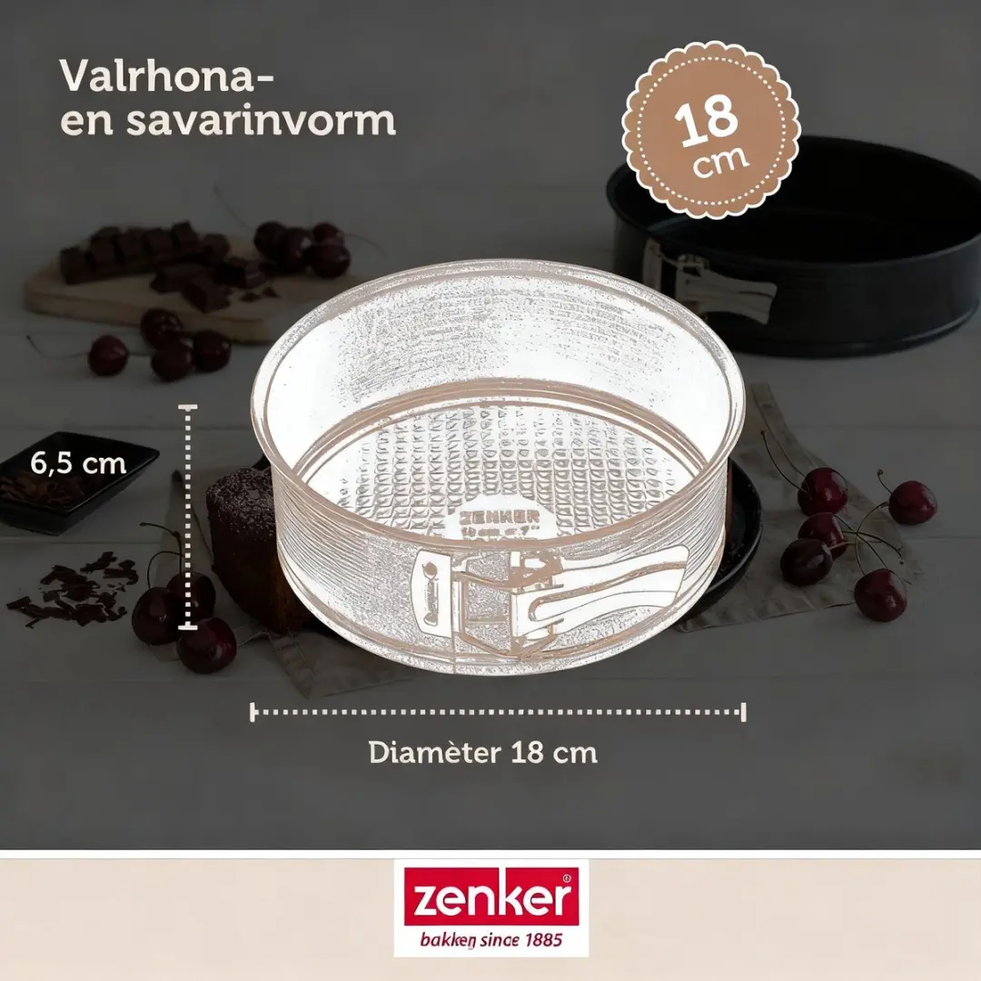 Zenker Springvormset 18cm - 2 Stuks Zwart