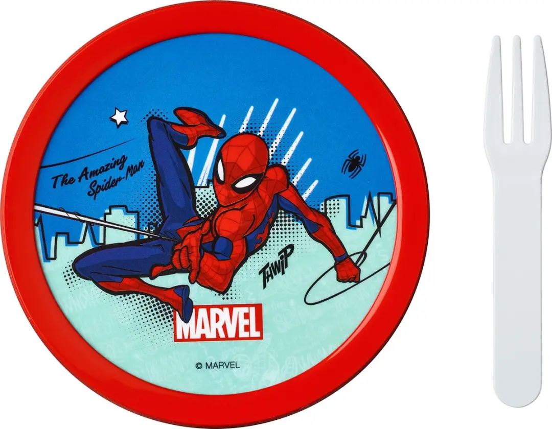 Mepal Campus Spiderman Snackdoos 300ml - met fruitvorkje