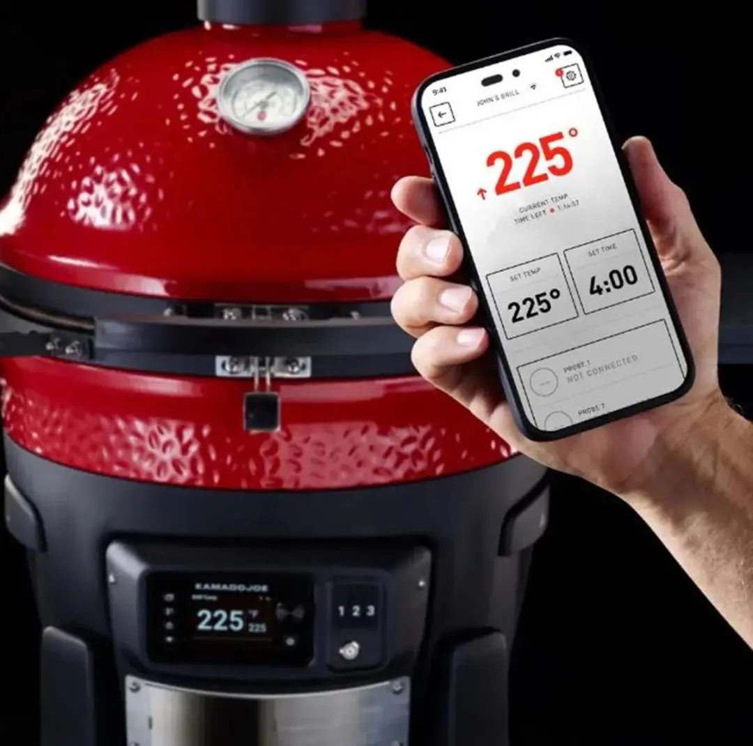 Kamado Joe Konnected Joe BBQ - 46cm Rood/Zwart