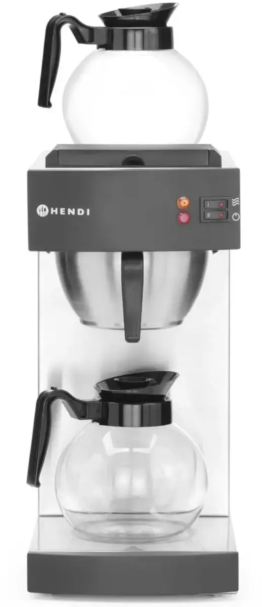 Hendi Filterkoffiezetapparaat 1,8L - Roestvast staal - Zwart