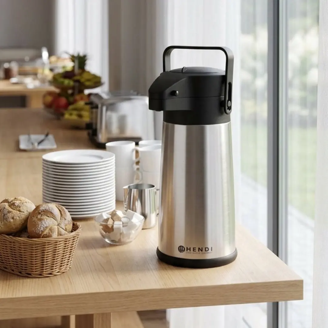 Hendi Roestvrijstalen Pompkan 2,2L