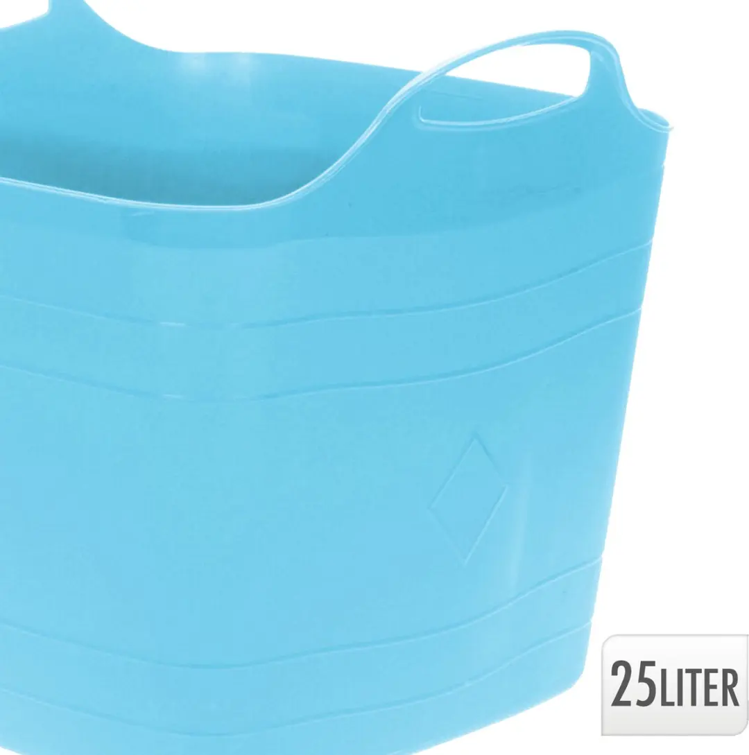 Excellent Houseware Flexibele Emmer 25L - 2 Stuks - Blauw