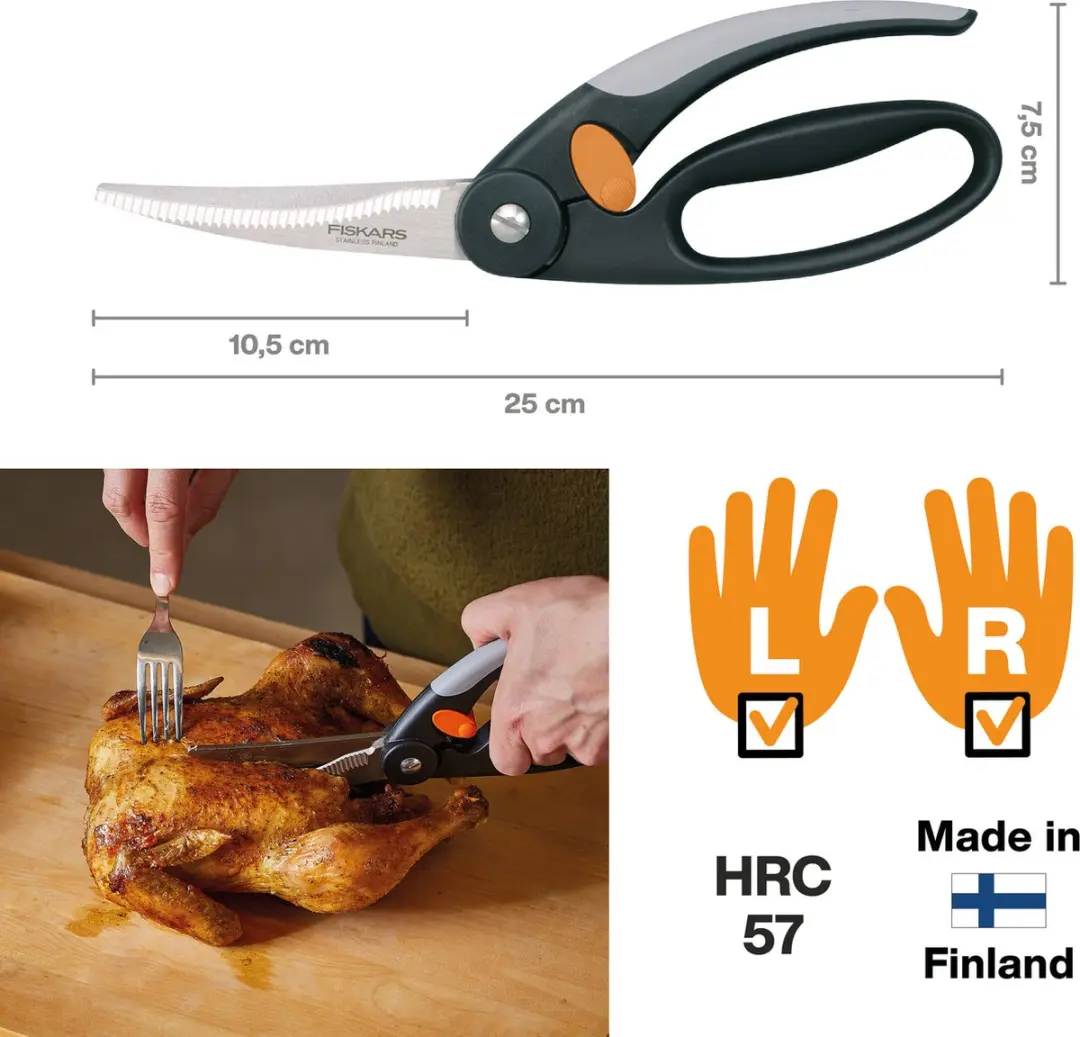 Fiskars Functional Form Wildschaar 25cm - Kip & Gevogelte