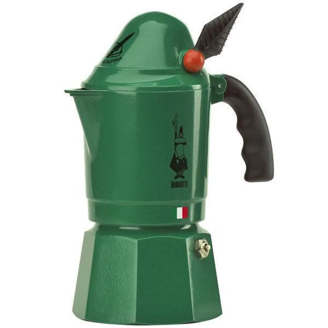 Bialetti Moka Alpina 3-kops 120ml - Groen