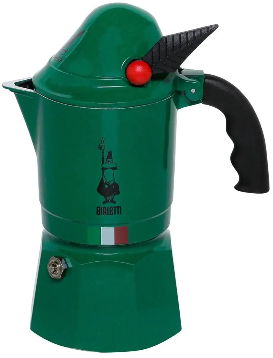 Bialetti Moka Alpina 3-kops 120ml - Groen