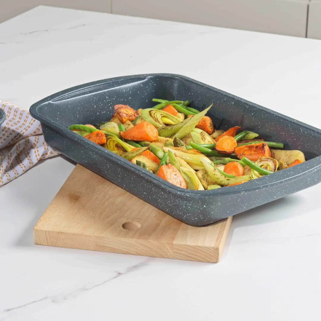 Russell Hobbs Nightfall Stone Braadpan 38cm - Blauw - afbeelding 3 van 6