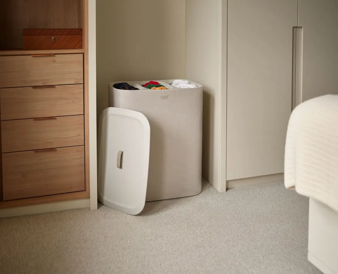 Joseph Joseph Tota Wasmand 3 Compartimenten 90L - Crème