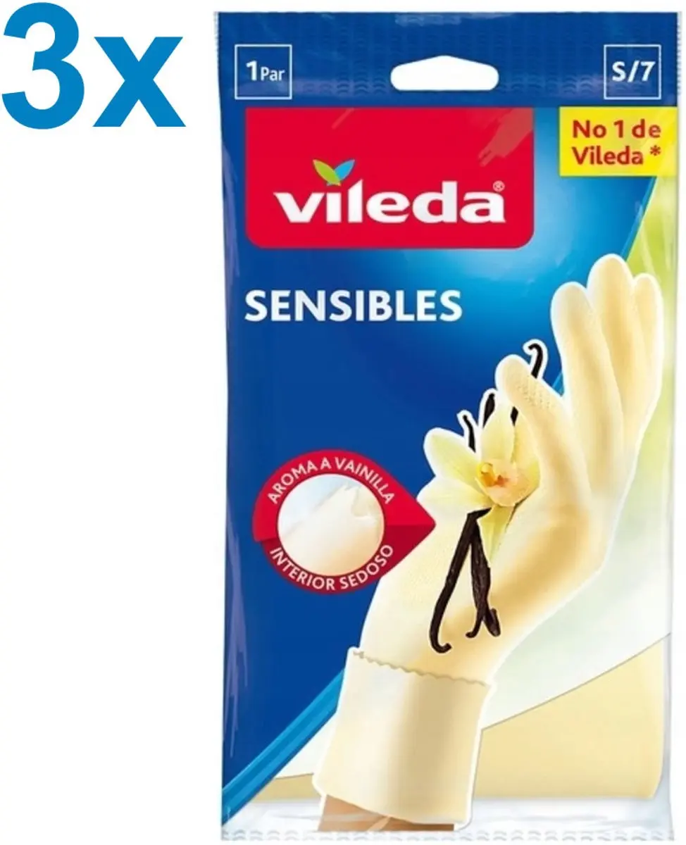 Vileda Sensible Latex Handschoenen S