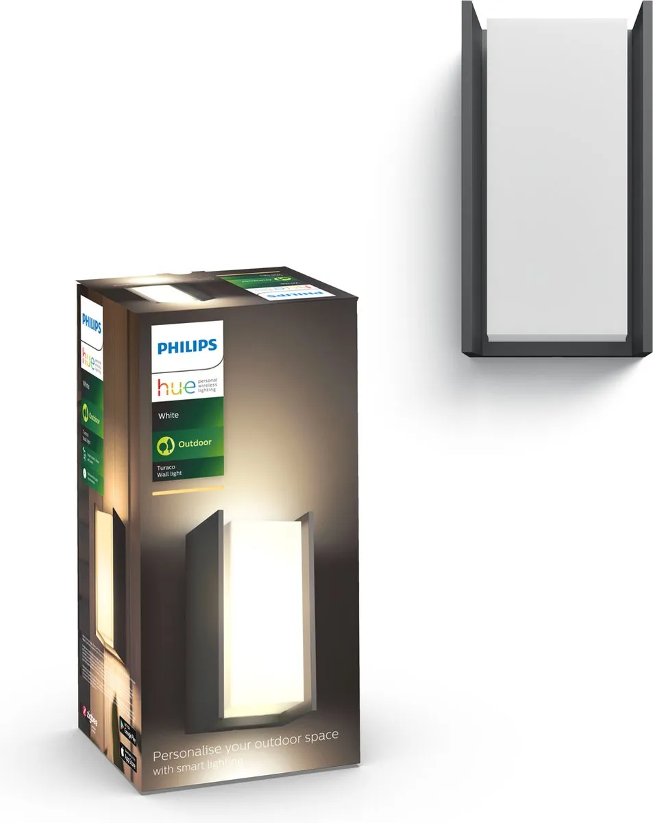 Philips Hue Turaco Muurlamp Warmwit - Zwart