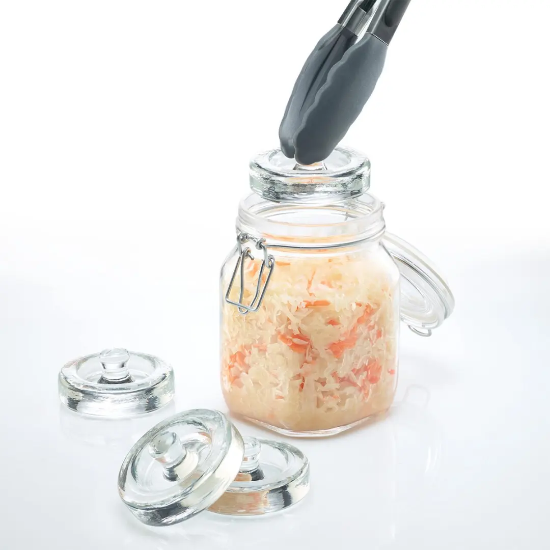Westmark Glazen Fermentatiegewichten Ø8cm - 4 Stuks