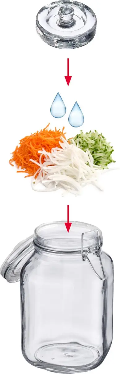 Westmark Glazen Fermentatiegewichten Ø8cm - 4 Stuks