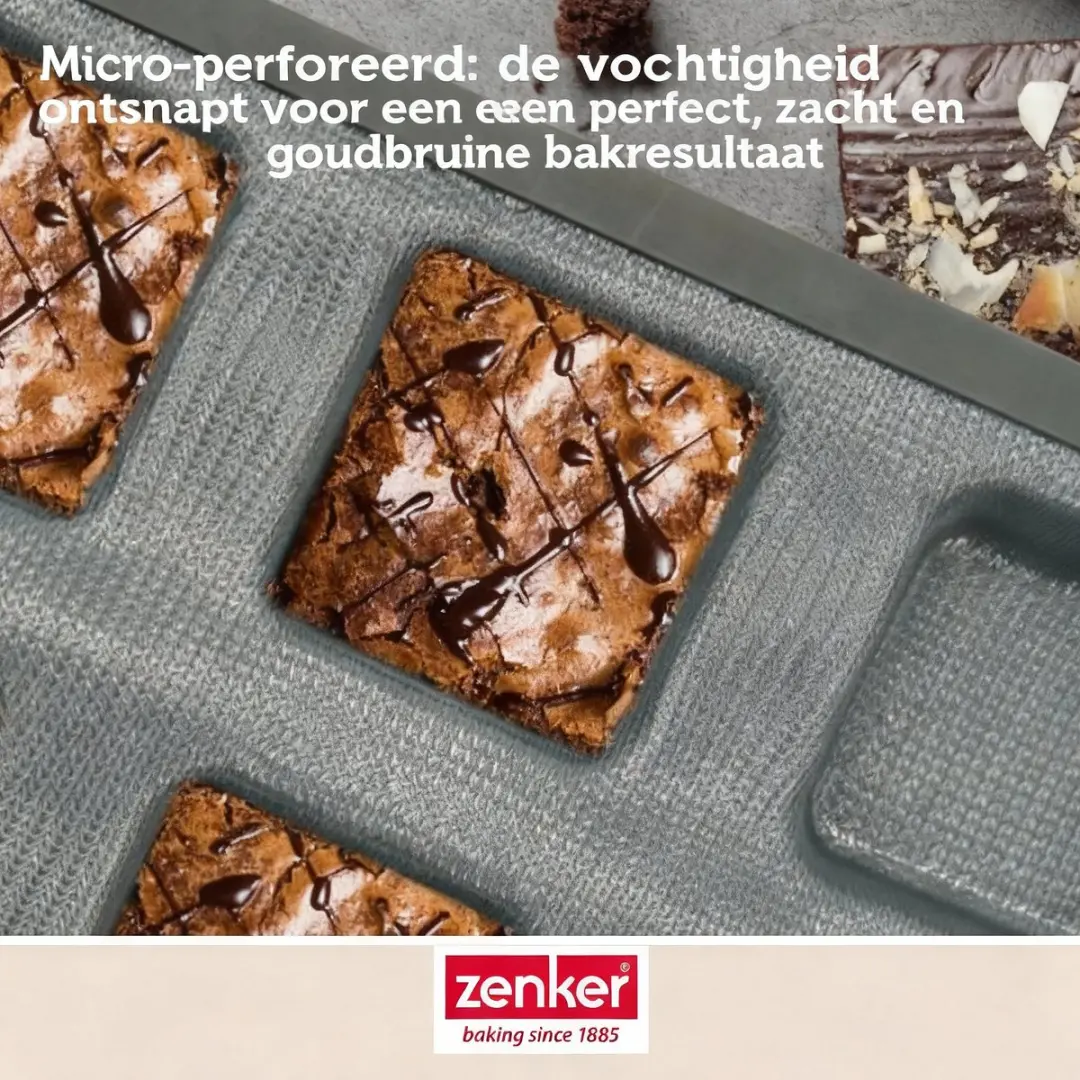 Zenker Taartvorm 25cm - Glasvezelsilicone - Grijs/Zwart