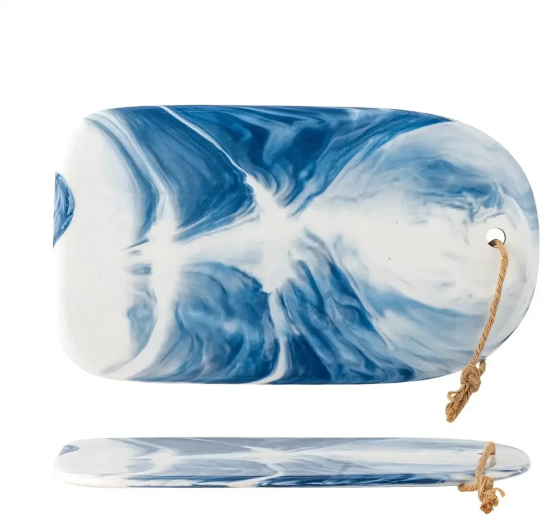 Bloomingville Aiden Snijplank Aardewerk - 35cm - Blauw