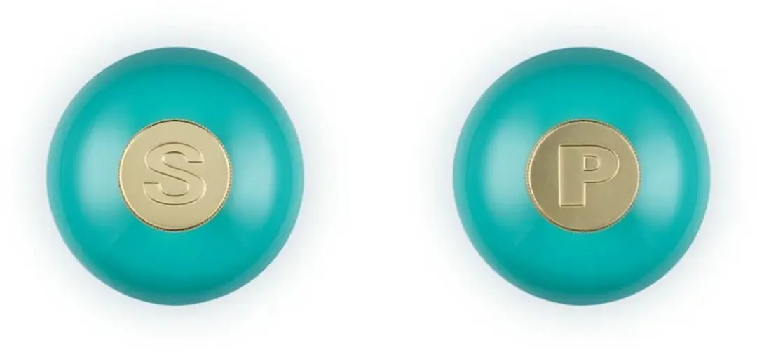 Le Creuset Mini Peper- en Zoutset Bleu Riviere 11cm