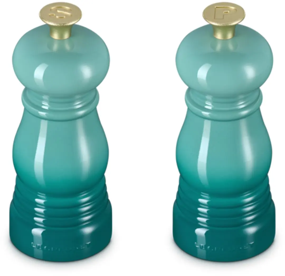 Le Creuset Mini Peper- en Zoutset Bleu Riviere 11cm - afbeelding 6 van 6