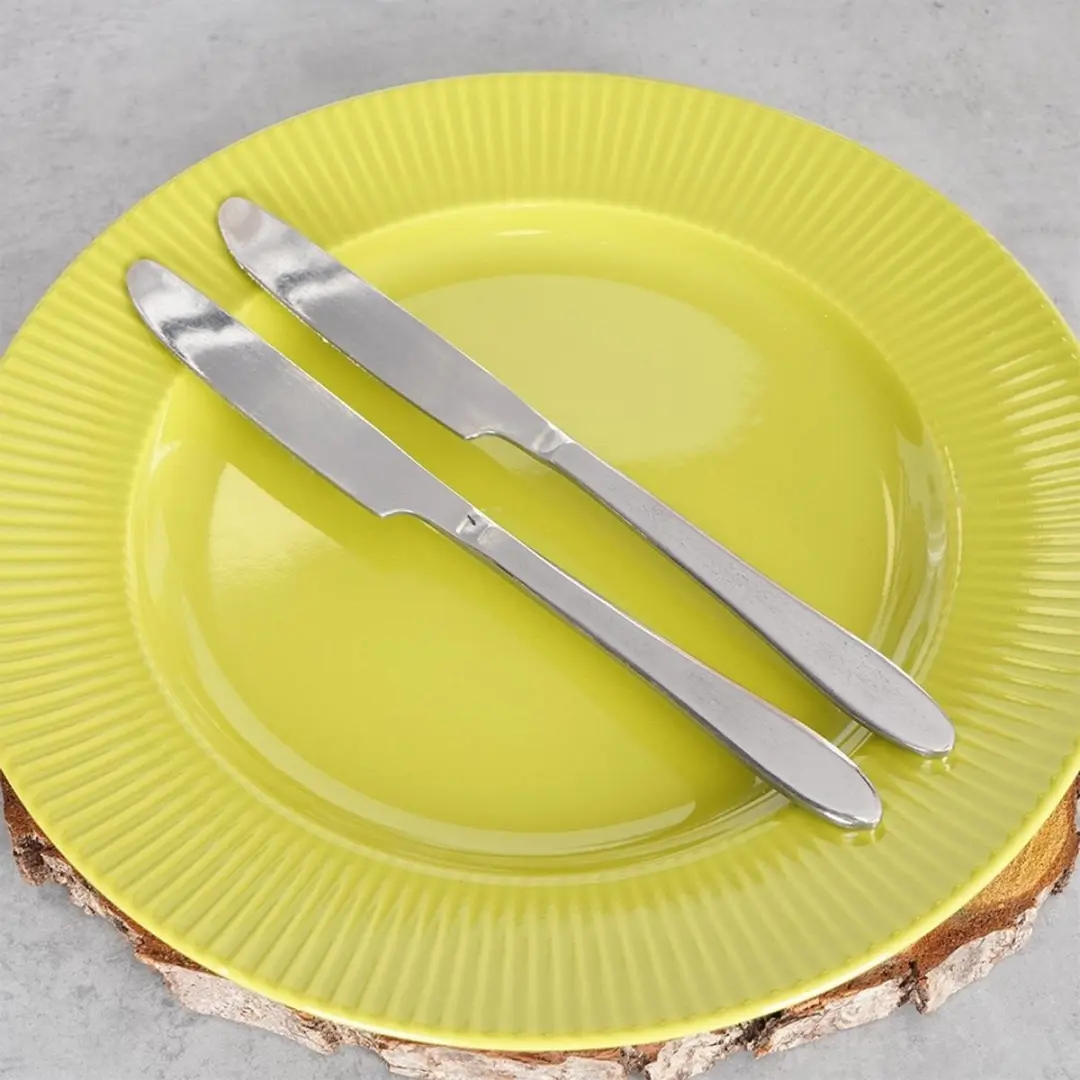 Excellent Houseware Tafelmessenset 2-delig - 24cm - Zilver