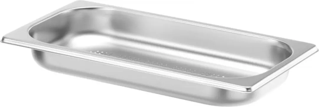 HENDI Gastronormbak 1,2L - 40mm - Geperforeerd RVS